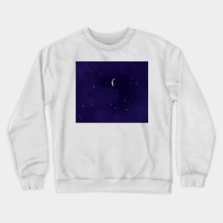 Dark blue shimmering sky Crewneck Sweatshirt